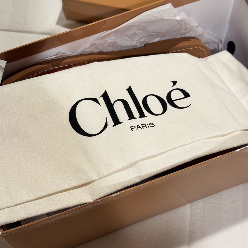 Chloé Cream and Tan Slide Sandals - Picture 3 of 6